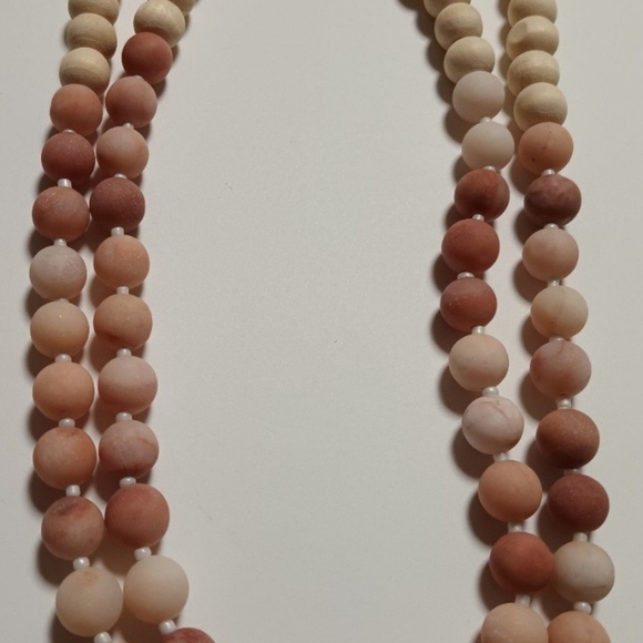 COLDWATER CREEK PINK MULTI BEADED NECKLACE - Picture 3 of 6